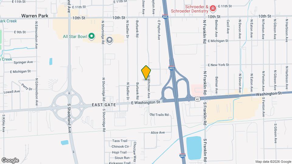 106 N Mitchner Ave Map and Location Details