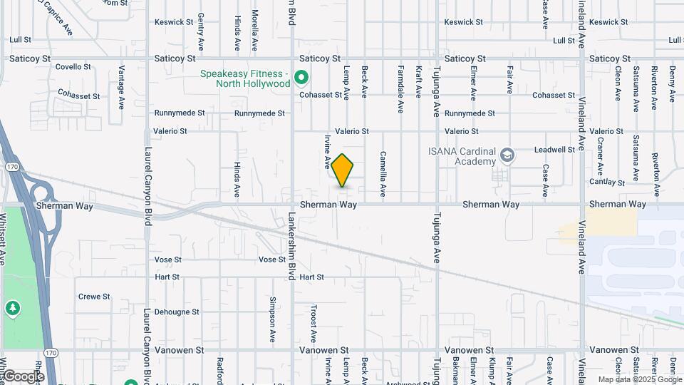 7217 Lemp Ave Map and Location Details