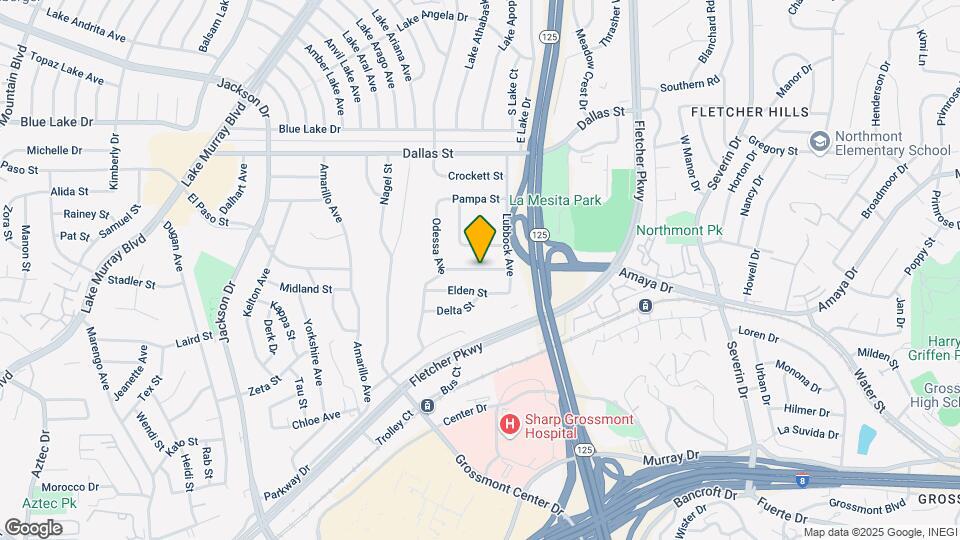 8759 Van Horn St, Unit La Mesa Guest House Map and Location Details