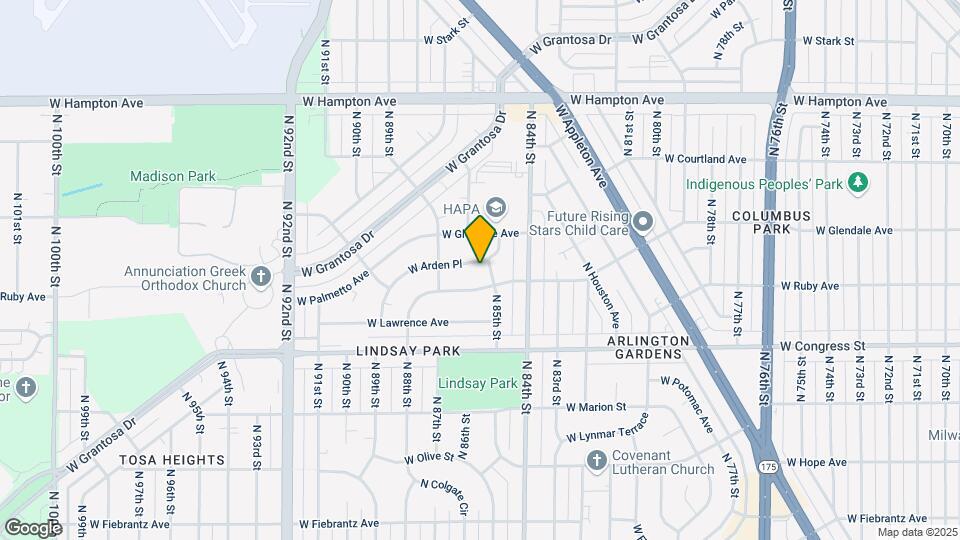 8509 W Arden Pl Map and Location Details