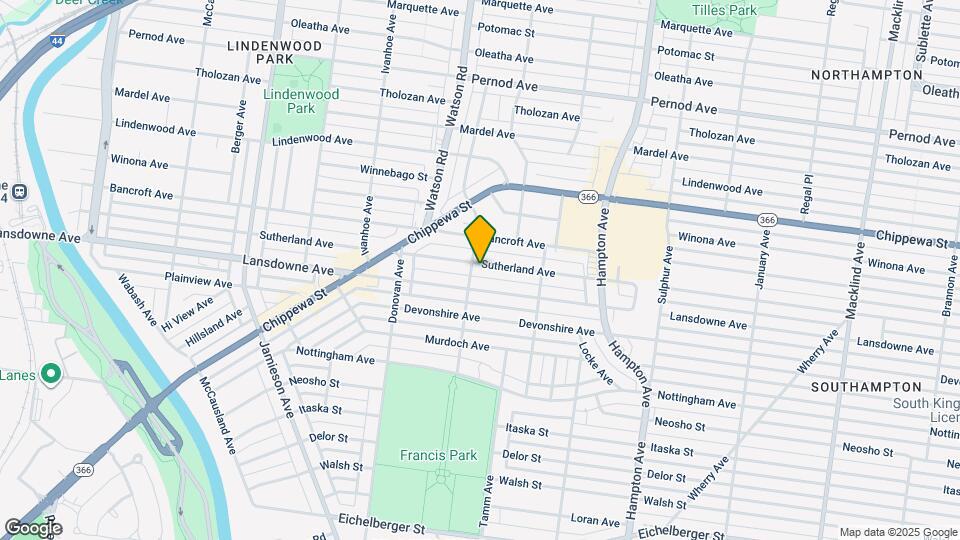 6372 Sutherland Ave, Unit 1E Map and Location Details