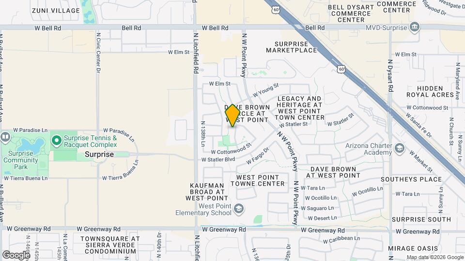 16198 N 137th Dr Map and Location Details