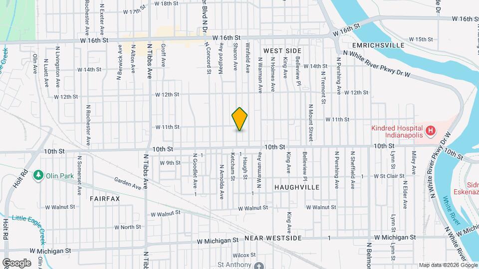 1025 Sharon Ave Map and Location Details