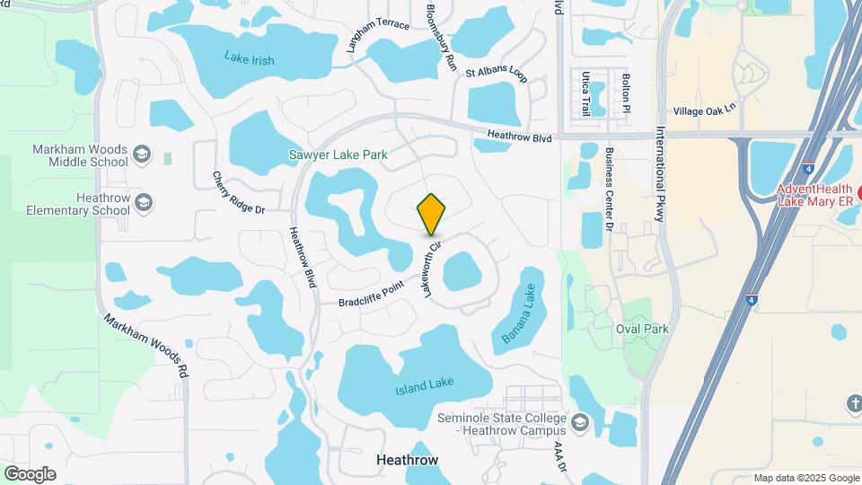 852 Lakeworth Cir Map and Location Details