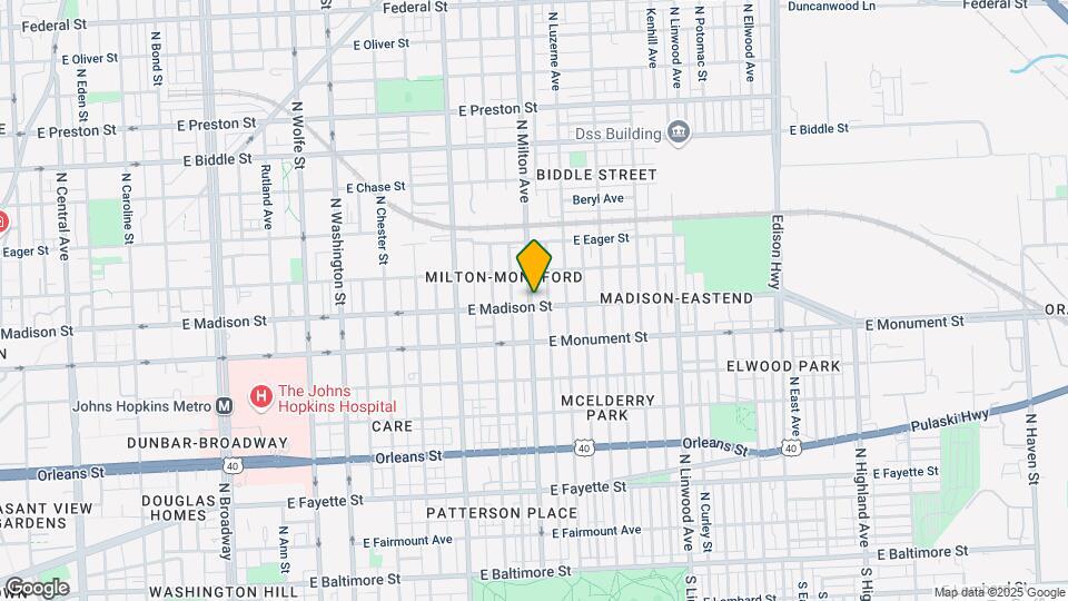 805 N Milton Ave Map and Location Details