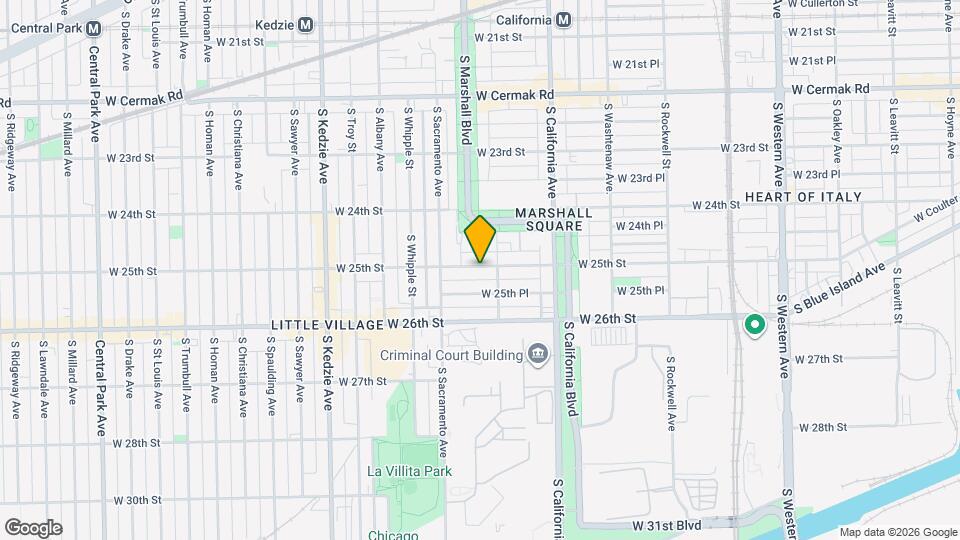 2917 W 25th St Map and Location Details