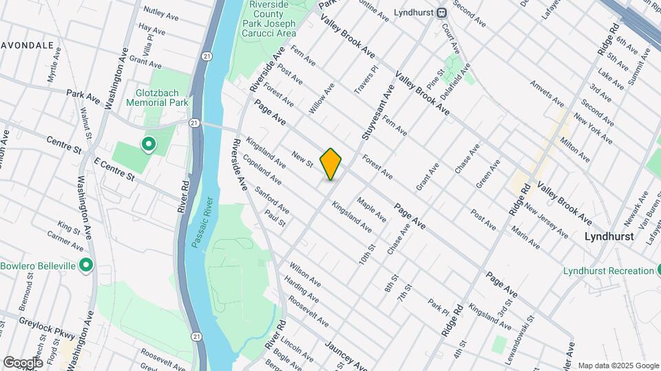 527 Stuyvesant Ave Lyndhurst NJ Apartments and Nearby Lyndhurst