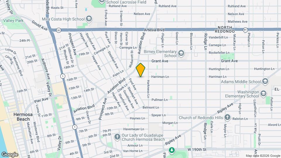 1718 Harriman Ln, Unit #B Map and Location Details