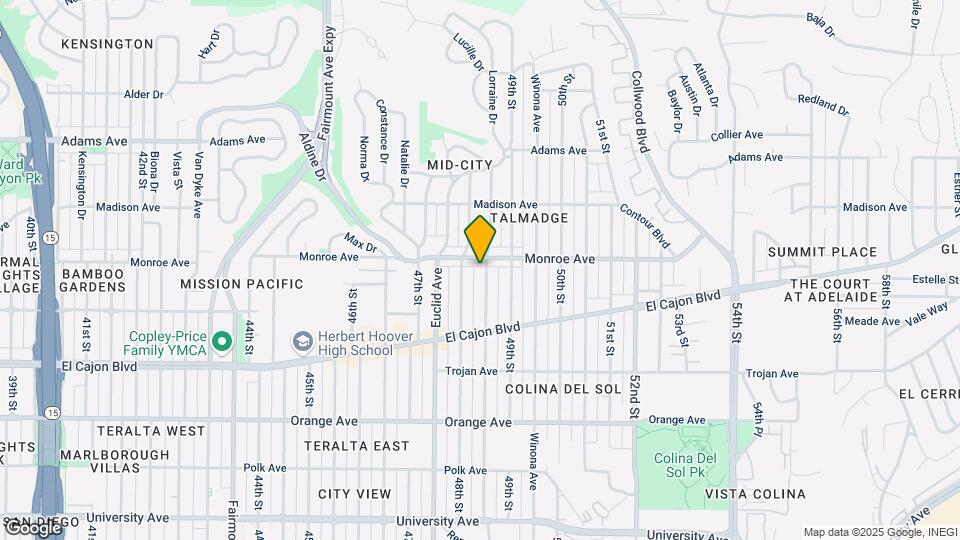 4492 Estrella Ave Map and Location Details