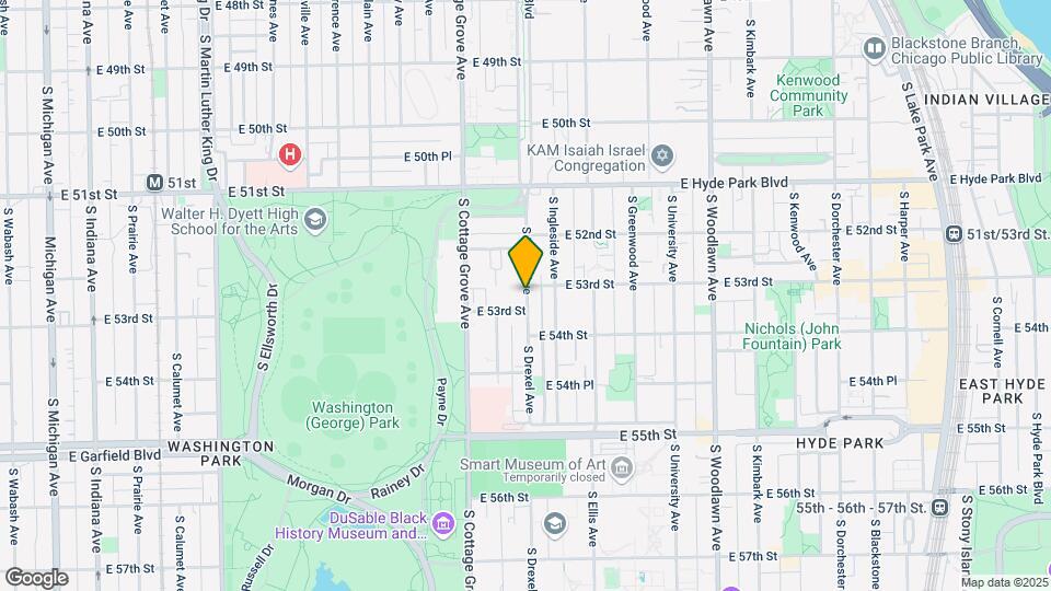 5244 S Drexel Ave-Unit -5244-1E Mapa y Detalles de la Ubicación