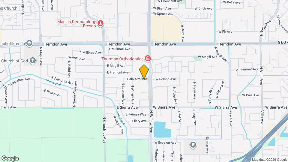 3305 E Palo Alto Ave Map and Location Details
