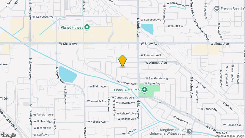 3115 W Santa Ana Ave Map and Location Details