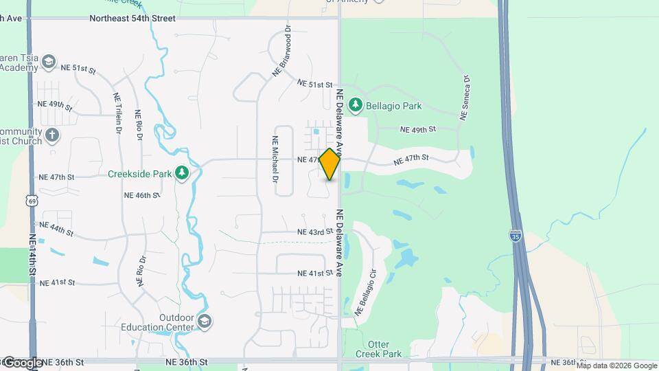 4543 NE McDougal Ln Map and Location Details