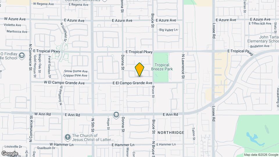 1109 E Neva Ranch Ave Mapa y Detalles de la Ubicación