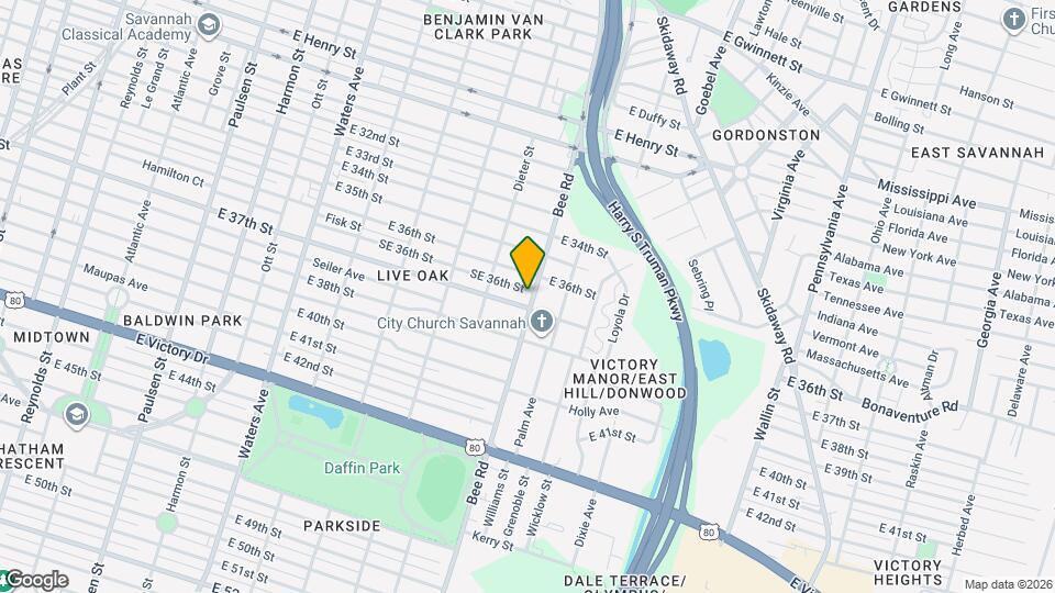 1526 E 37th St Map and Location Details