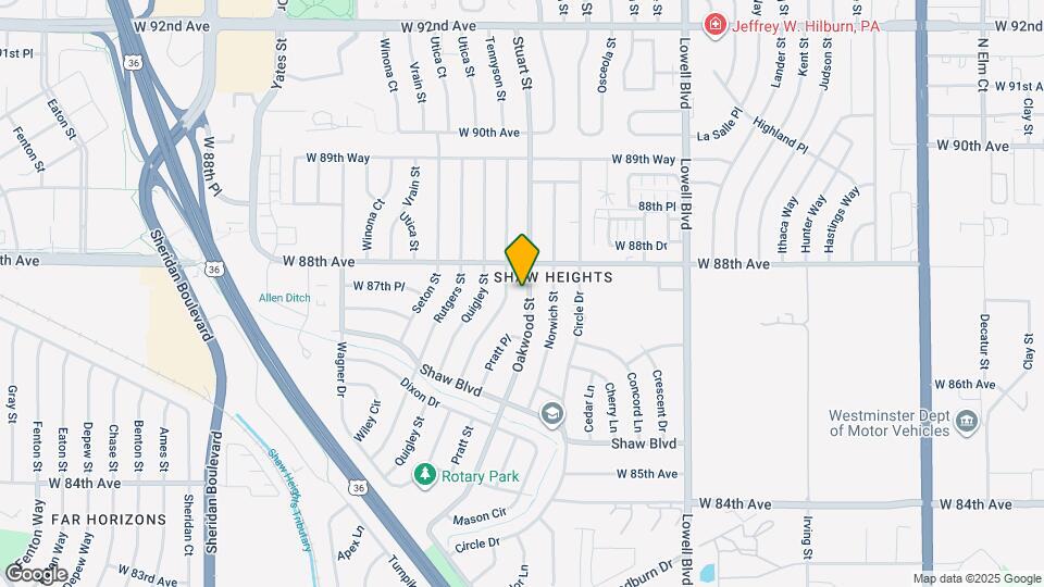 8751 Oakwood St Mapa y Detalles de la Ubicación