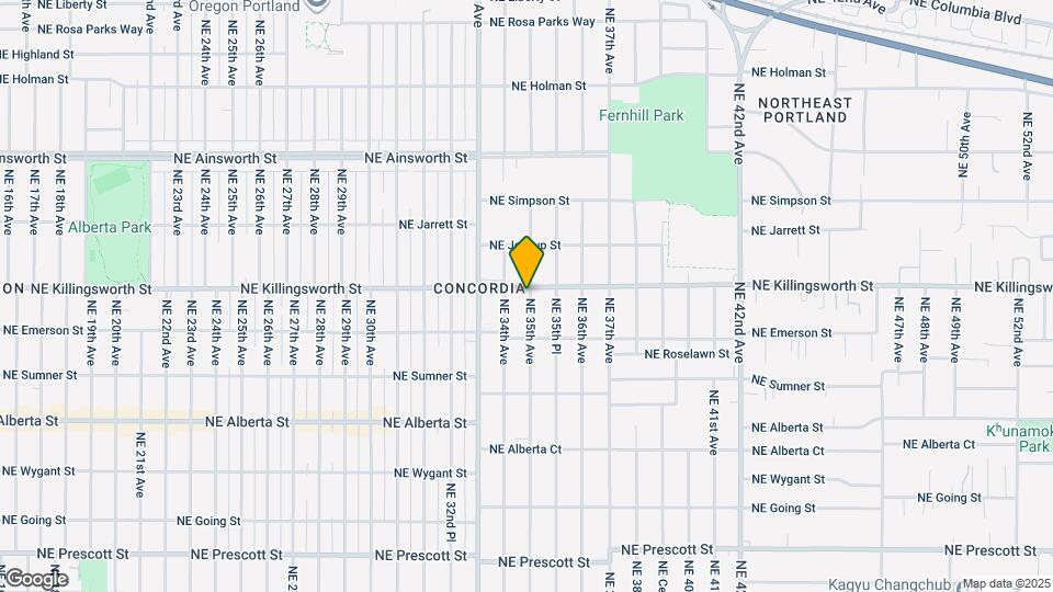 5435 NE 35th Ave Map and Location Details