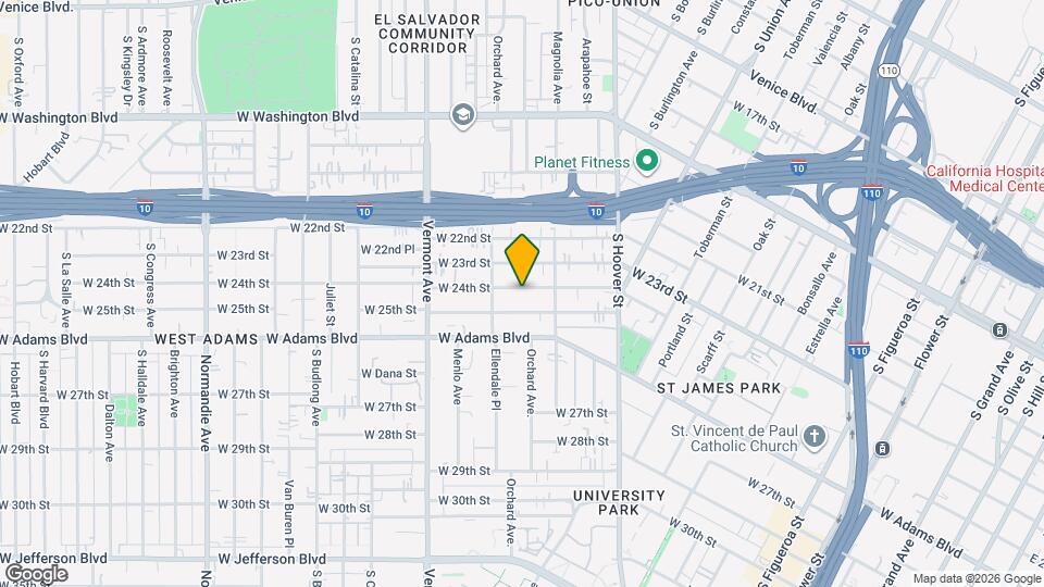 1248 1/2 W 24th St Map and Location Details