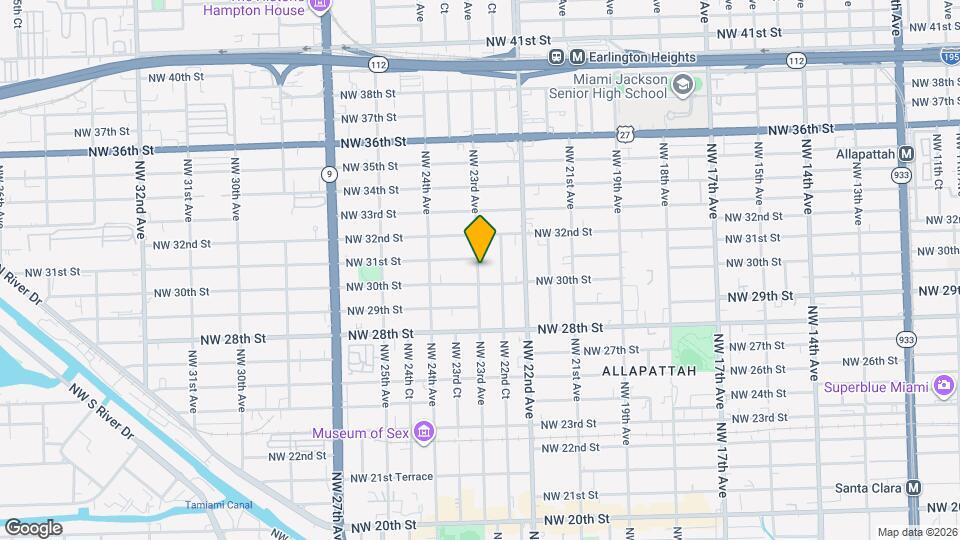 3027 NW 23rd Ave Map and Location Details