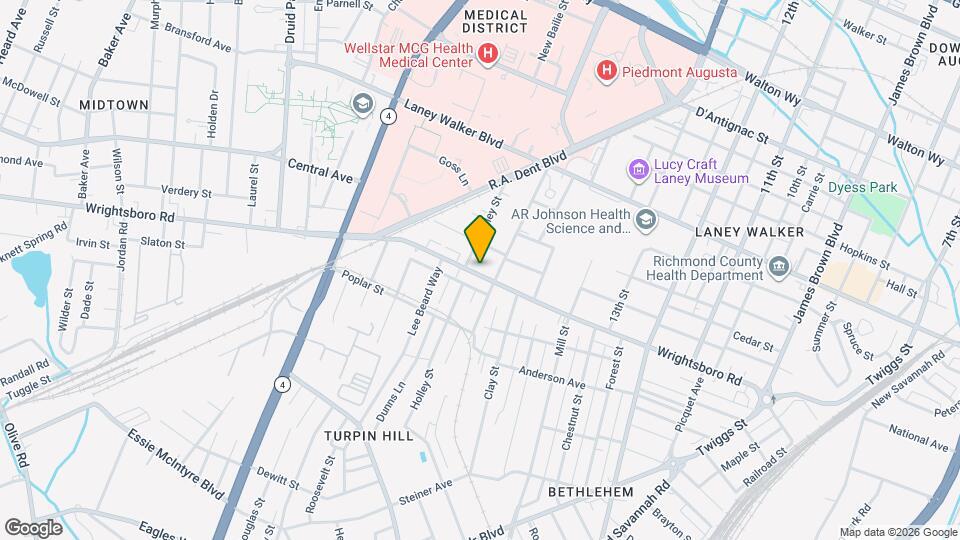 1413 Wrightsboro Rd Map and Location Details