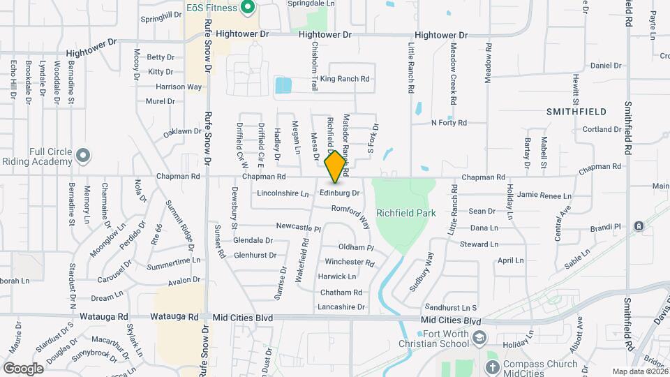7117 Edinburg Dr Map and Location Details
