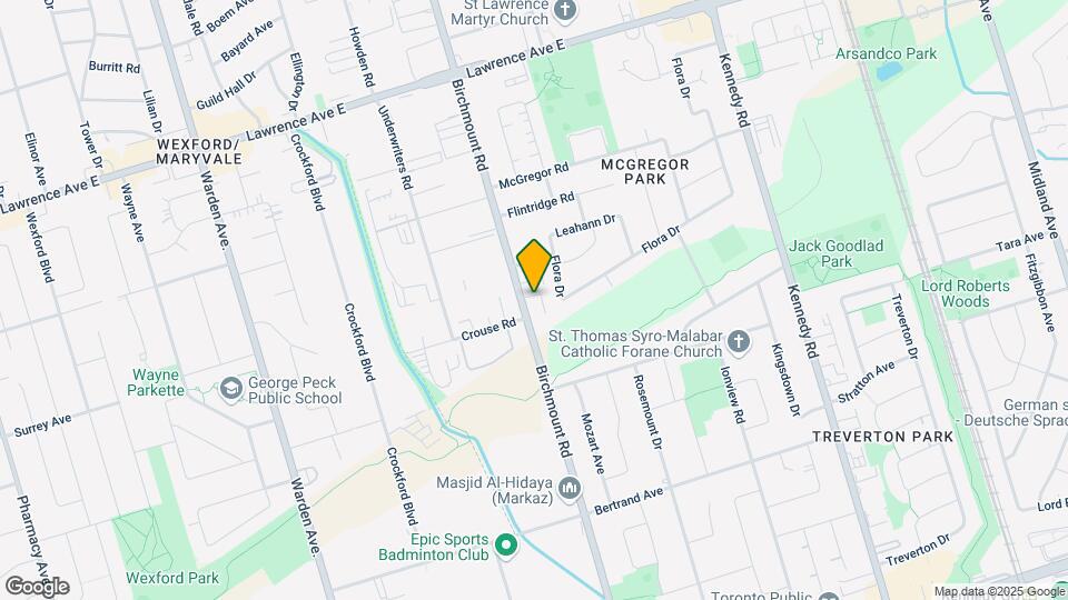 1159 Birchmount Rd Map and Location Details