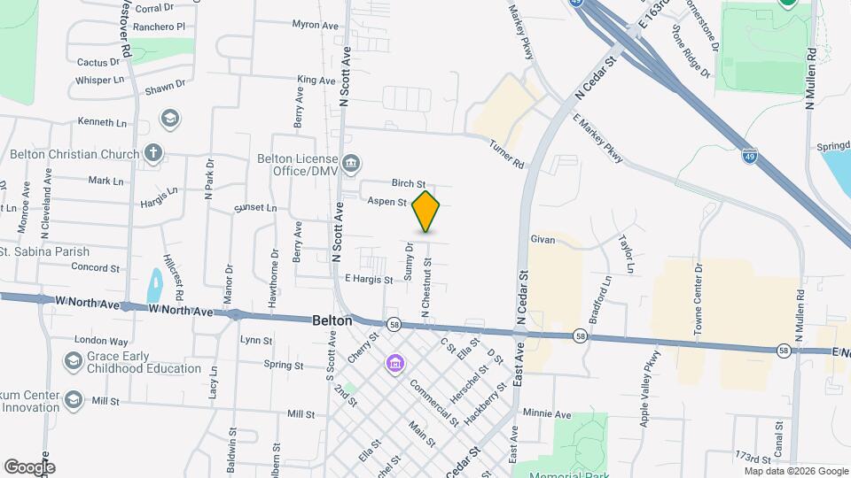 214-B Oak Dr Map and Location Details