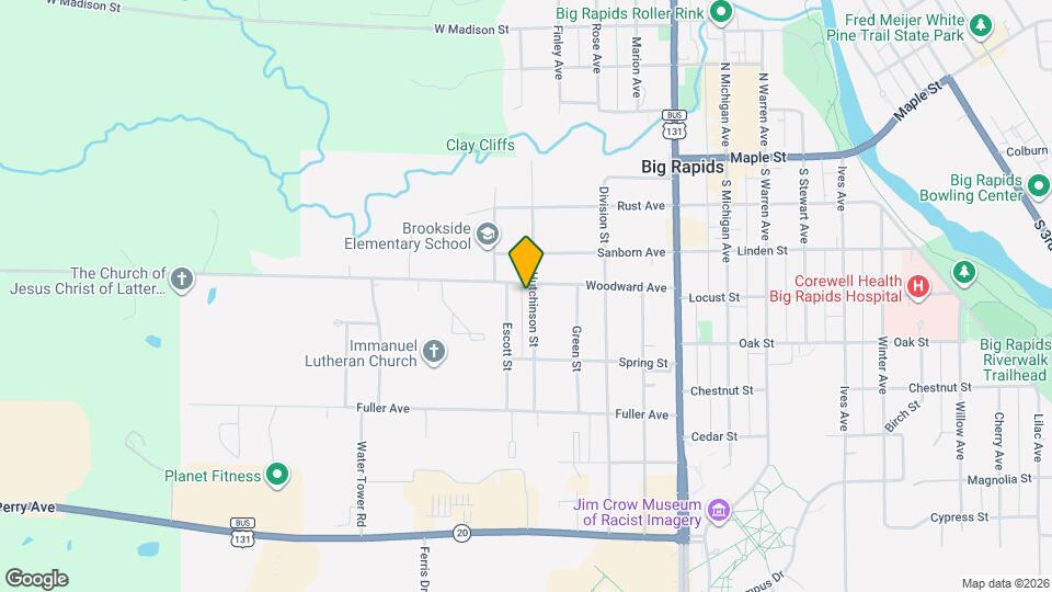 503 Woodward Ave Map and Location Details