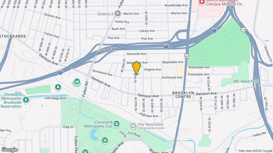 3624 Archwood Ave Mapa y Detalles de la Ubicación