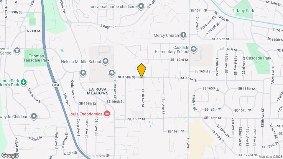 10955 SE 164th St Map and Location Details