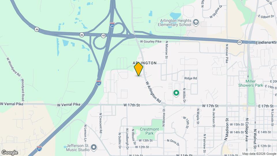 1603 W Arlington Rd Map and Location Details