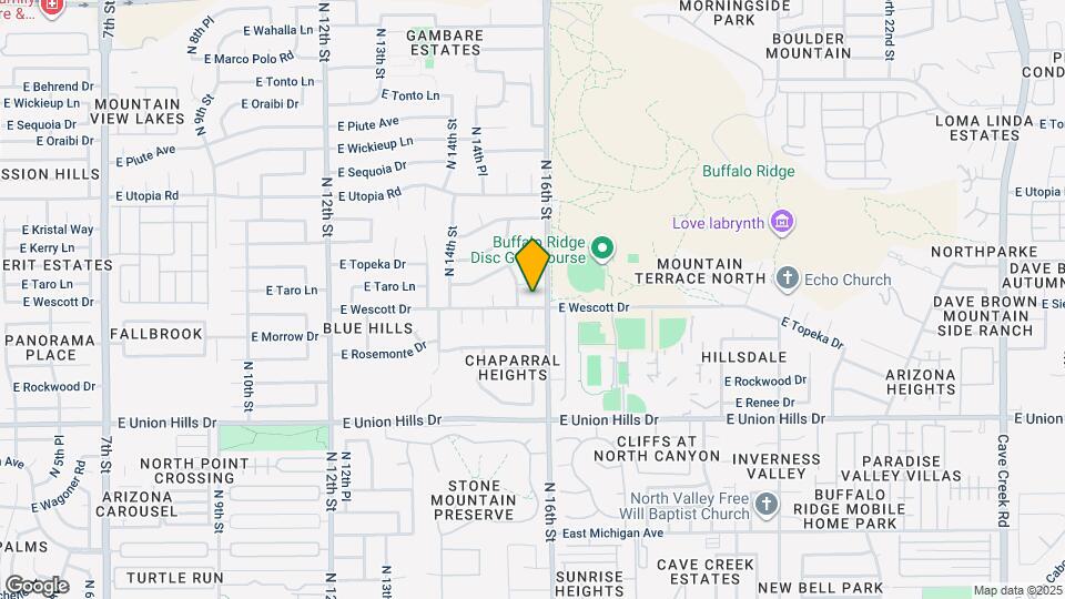 1510 E Wescott Dr Map and Location Details