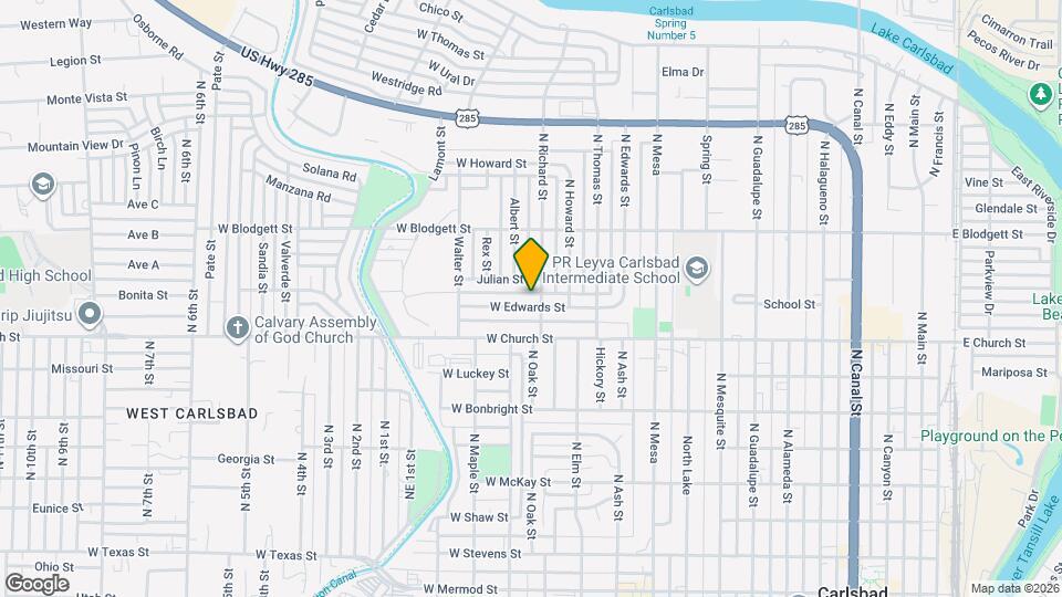 1204 W Edwards St Mapa y Detalles de la Ubicación