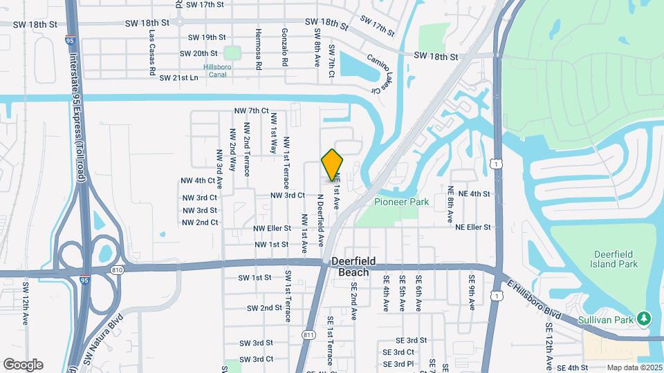 417 NE 1st Ave Map and Location Details