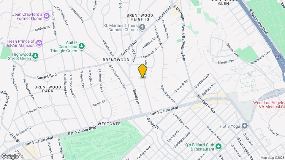 363 S Saltair Ave Map and Location Details