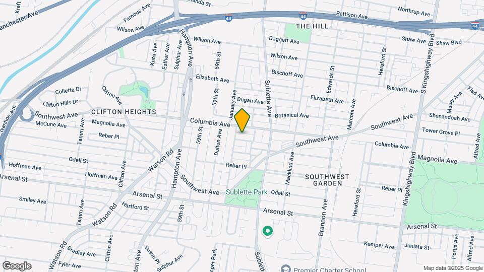 5625 N Magnolia Ave Map and Location Details