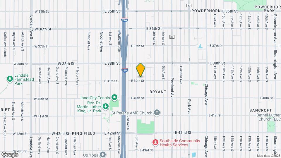 308 E 39th St Map and Location Details