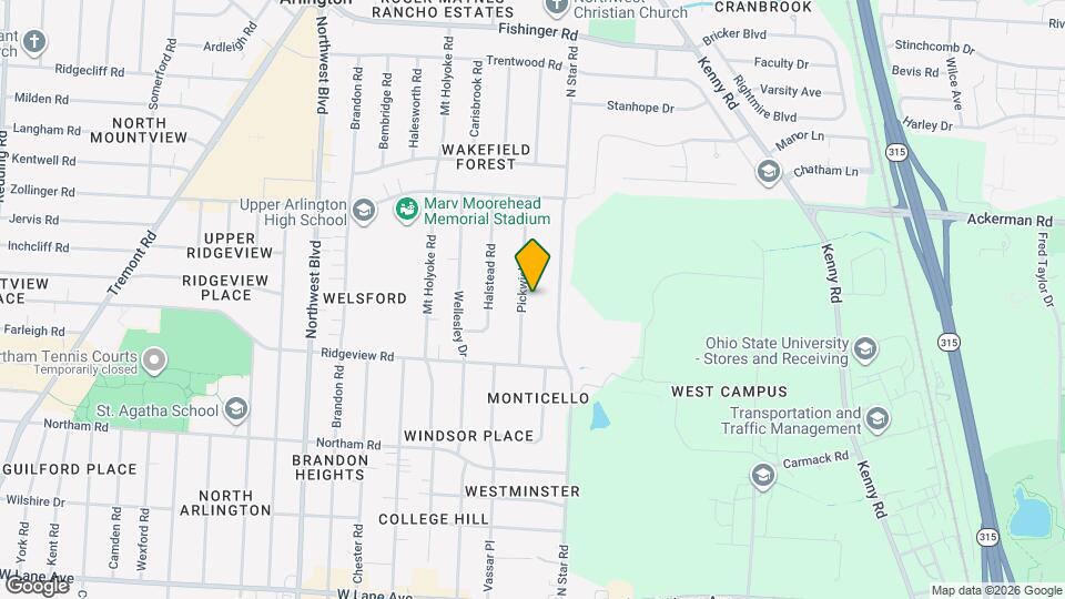 2850 Pickwick Dr Map and Location Details