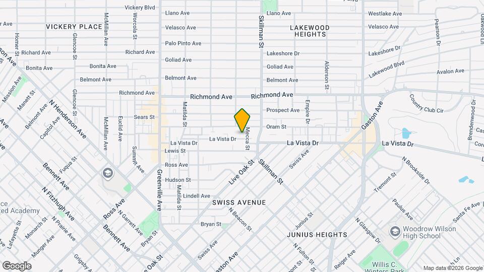 6019 La Vista Dr Map and Location Details