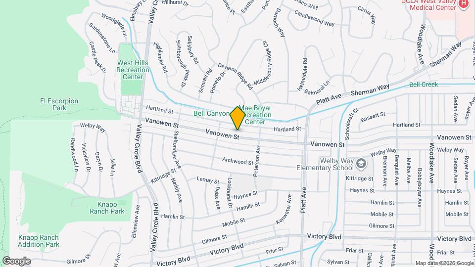 23957 Vanowen St Mapa y Detalles de la Ubicación