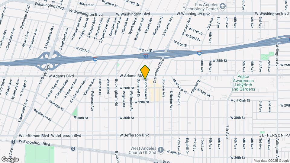 2617 S Victoria Ave Map and Location Details