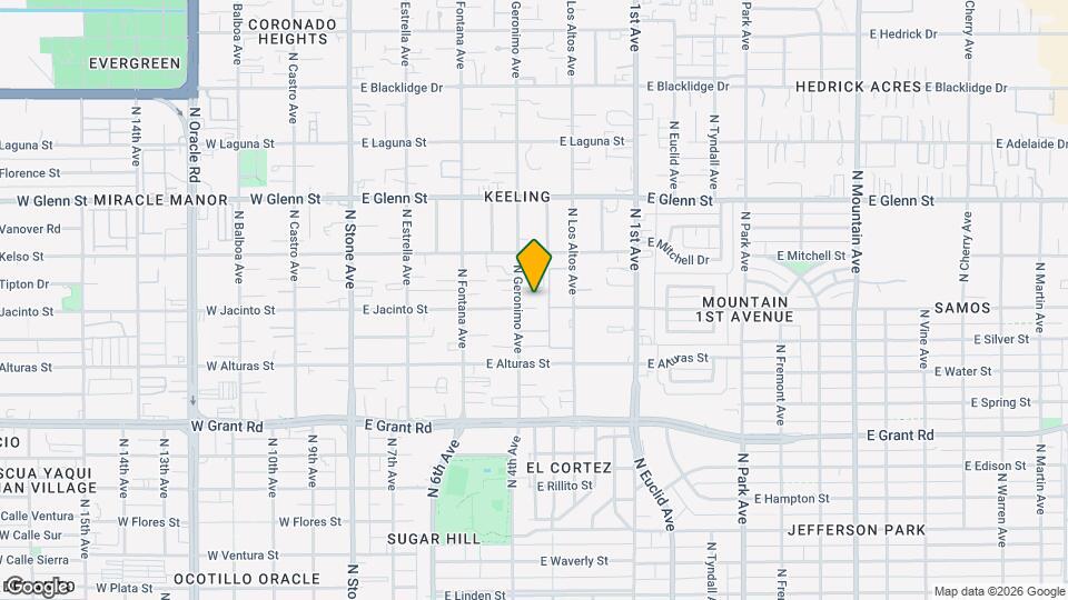 417 E Jacinto St Map and Location Details