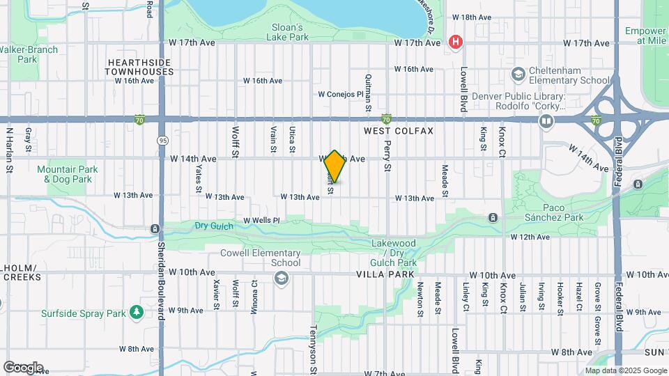 1316 Stuart St Map and Location Details