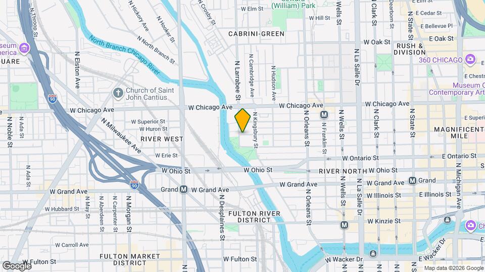519 W Huron St Map and Location Details