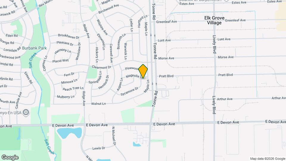 661 Sycamore Dr Map and Location Details