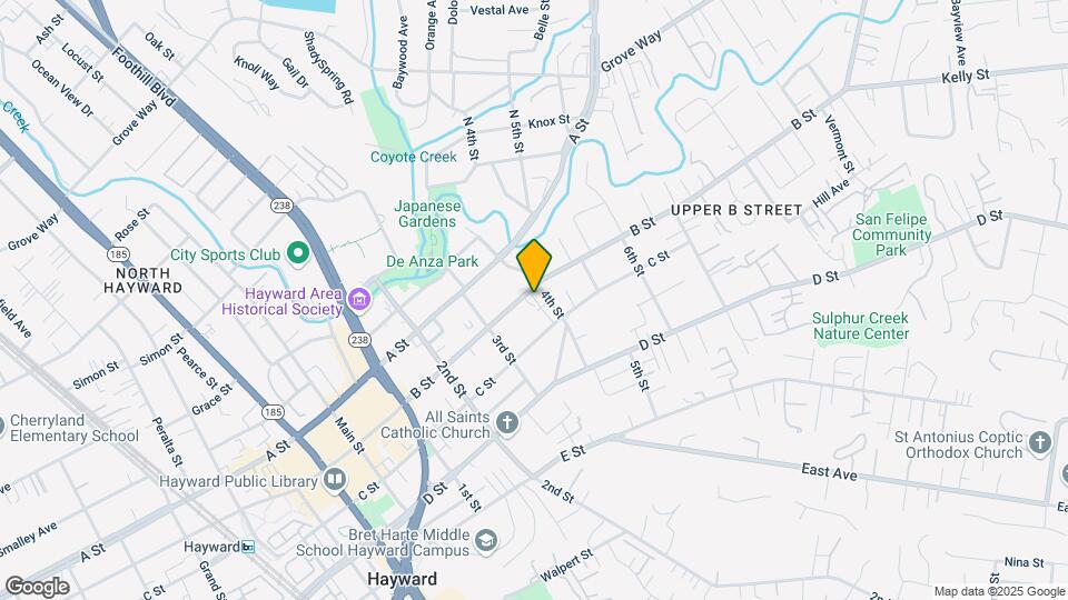 1381-1387 B St Mapa y Detalles de la Ubicación