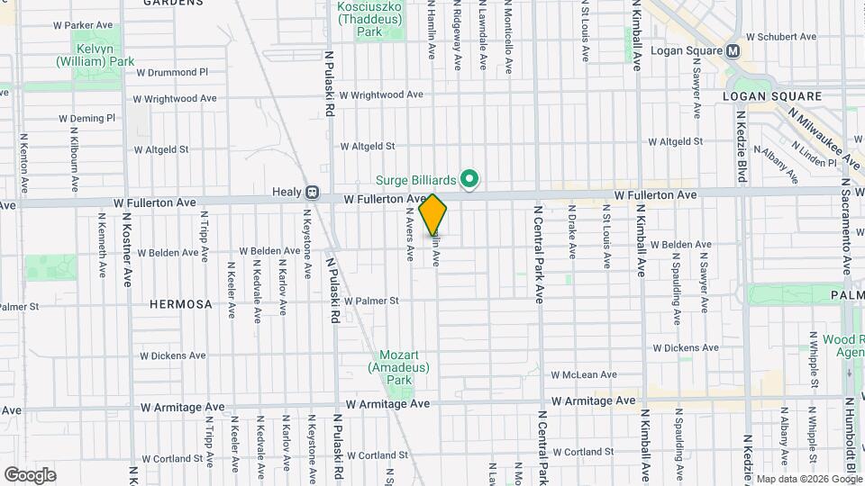 2302 N Hamlin Ave Mapa y Detalles de la Ubicación