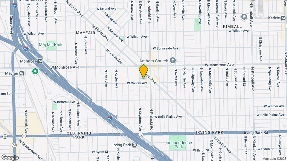 4315 N Keystone Ave Map and Location Details