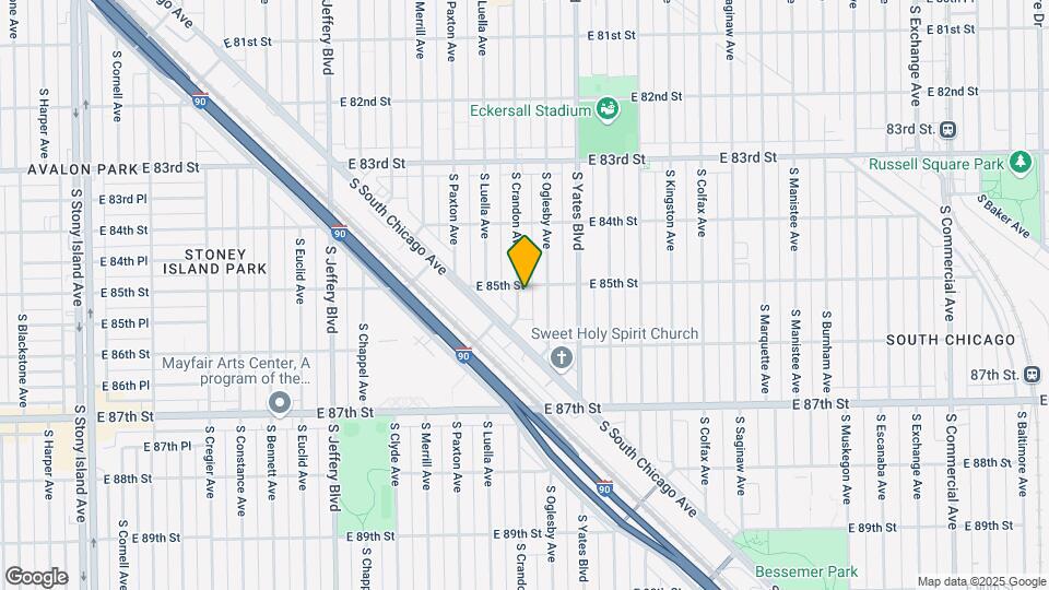 8507-8509 S Crandon Ave Map and Location Details