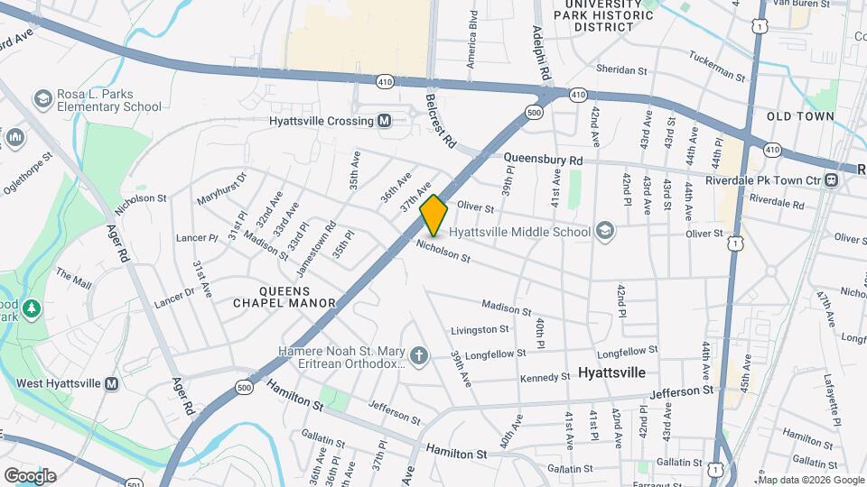 3810 Nicholson St Map and Location Details